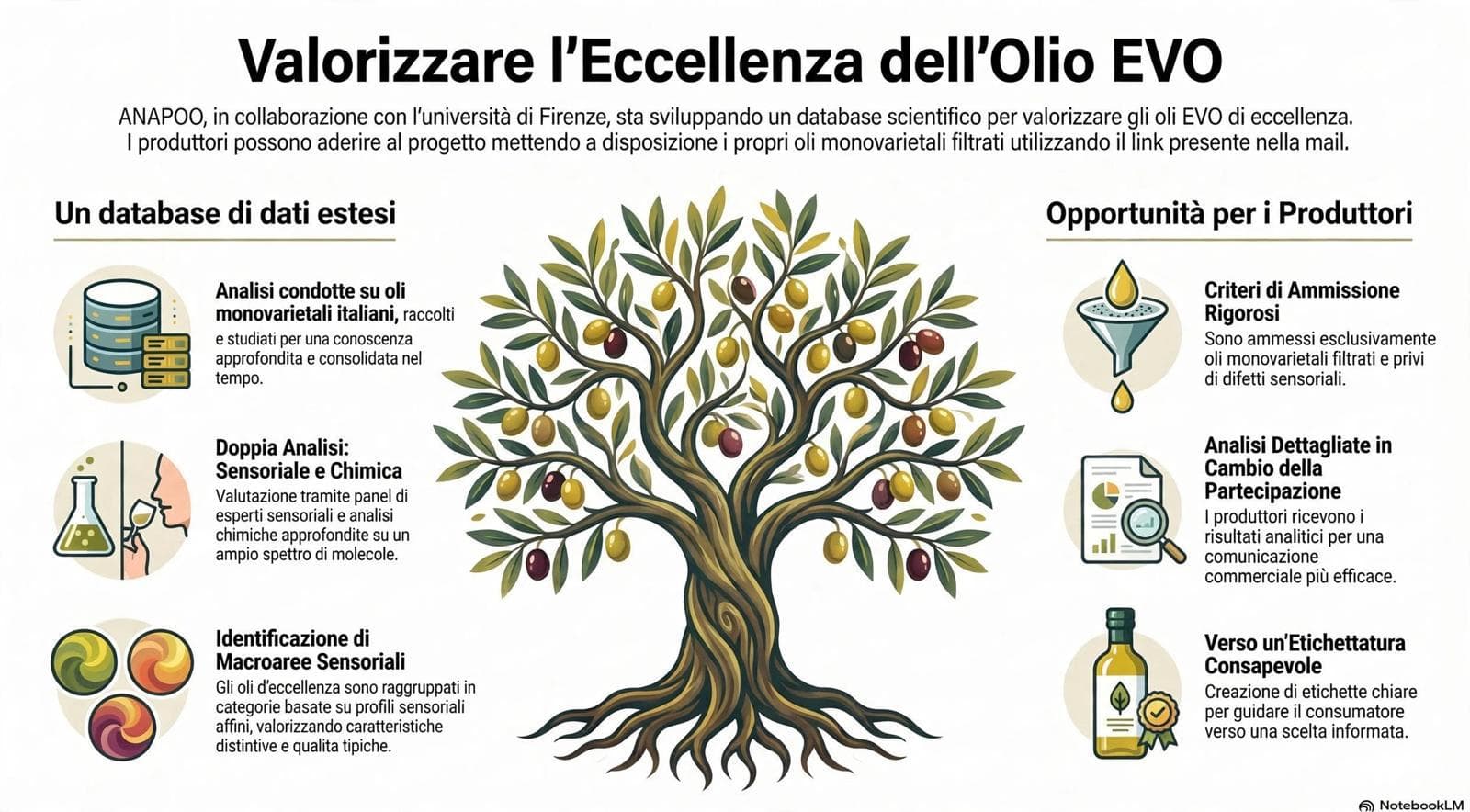 Valorizzare l'eccellenza dell'olio EVO: il progetto ANAPOO e Università di Firenze